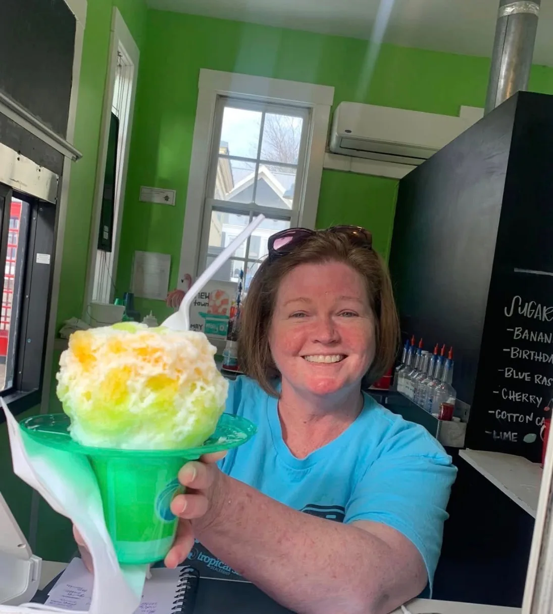Molly O's kiosk during a busy event