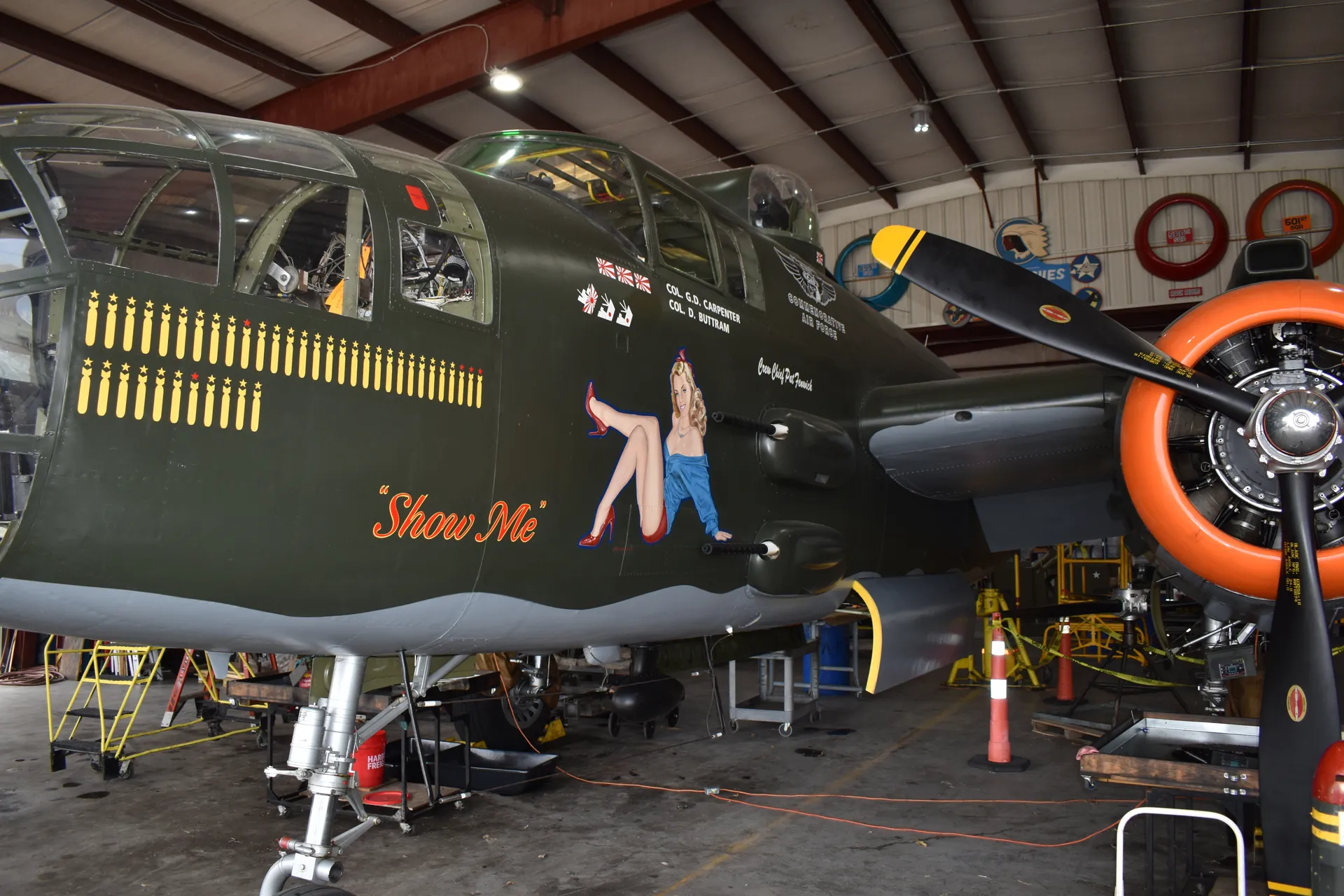 The Missouri Wing's North American B-25 Mitchell bomber "Show Me" in flight