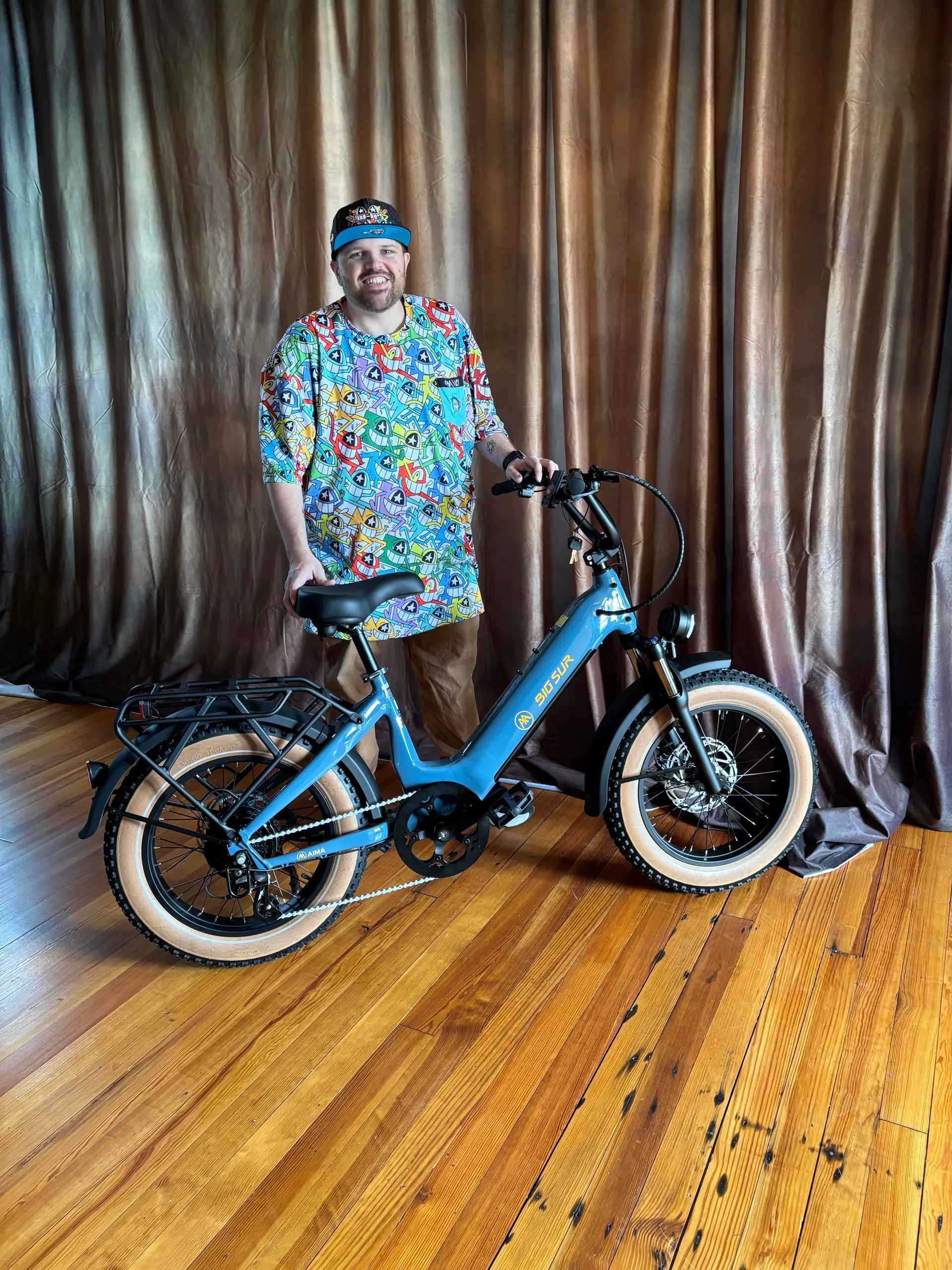 Owner Brett Bartrum helping riders find the perfect e-bike fit