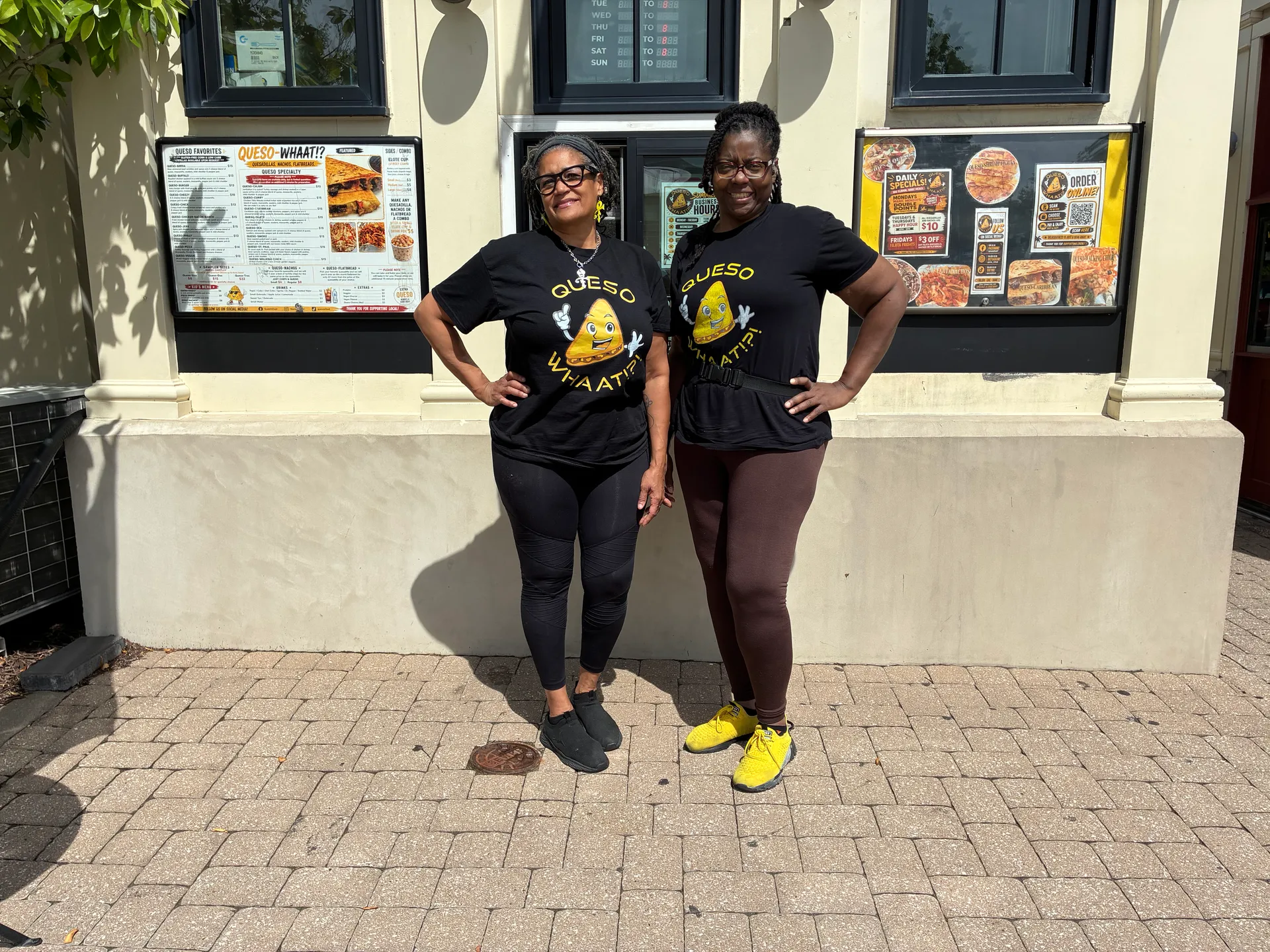 Shonte with teammate Yolanda Wilkes