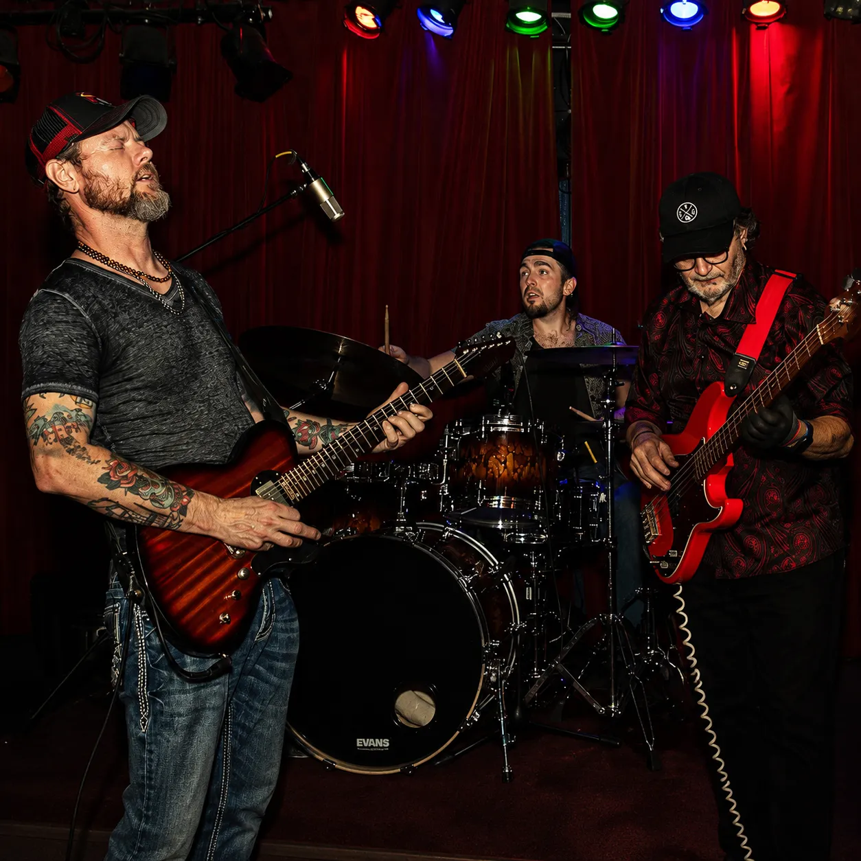 Jeremiah Johnson on stage during a blues performance