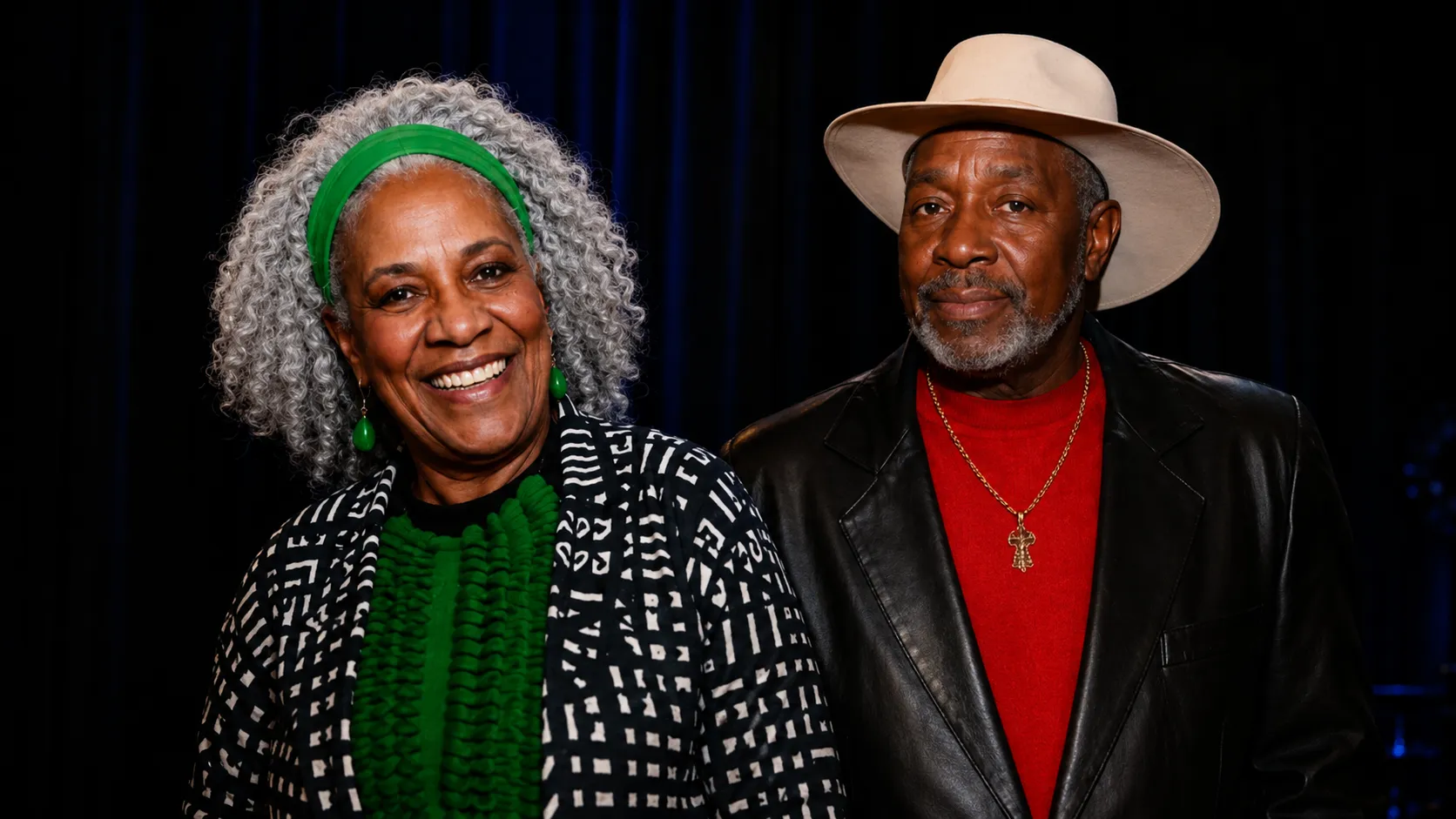 Portrait of vocalists Wendy Gordon and Marty Abdullah